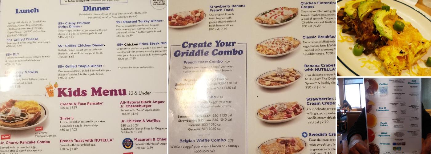 IHOP Menu