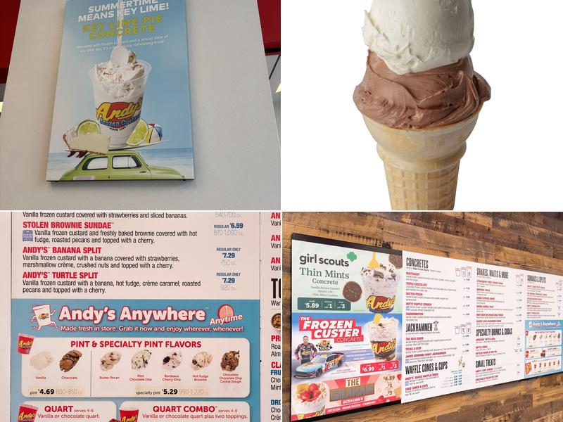 Andy's Frozen Custard Menu