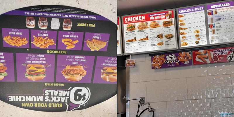 Jack in the Box Menu