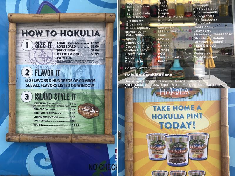 Hokulia Shave Ice West Jordan Menu