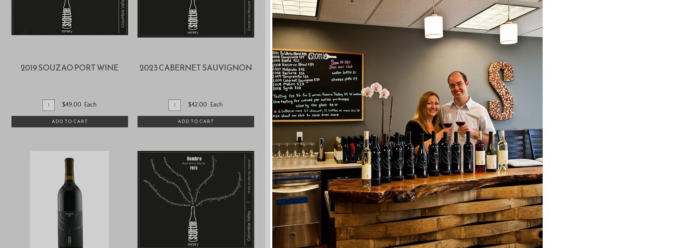 Stottle Winery Menu