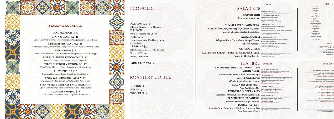 Taverna Tagaris Menu