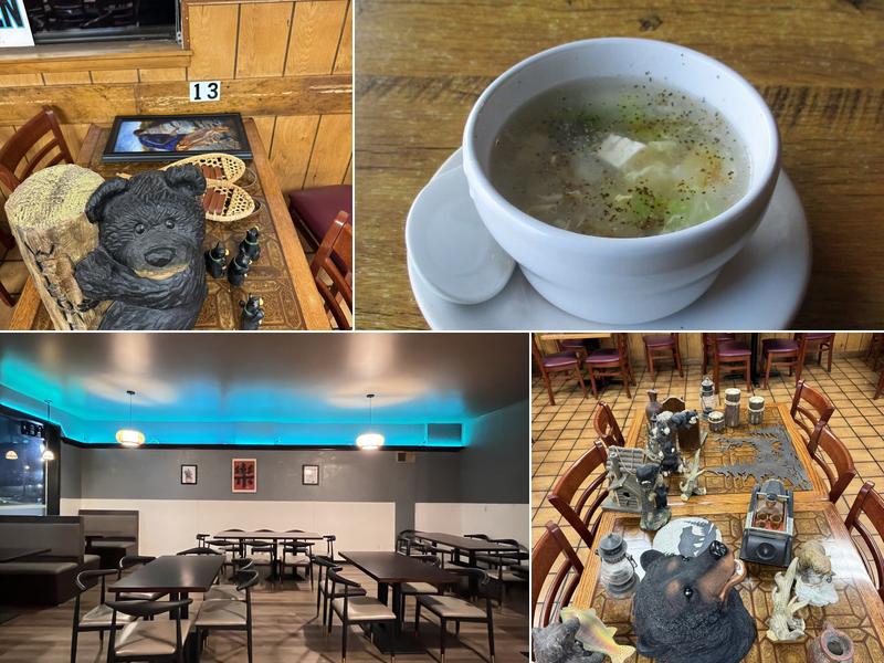 Black straw tea bar & kitchen