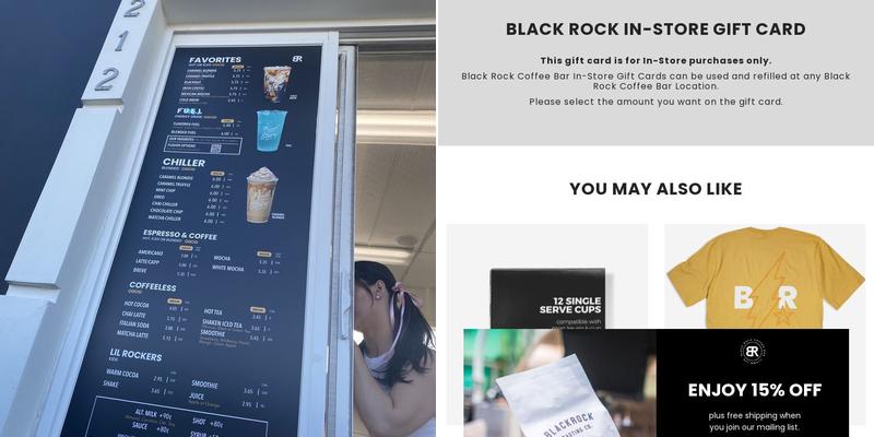 Black Rock Coffee Bar Menu