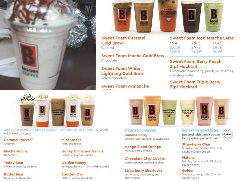 BIGGBY COFFEE Menu