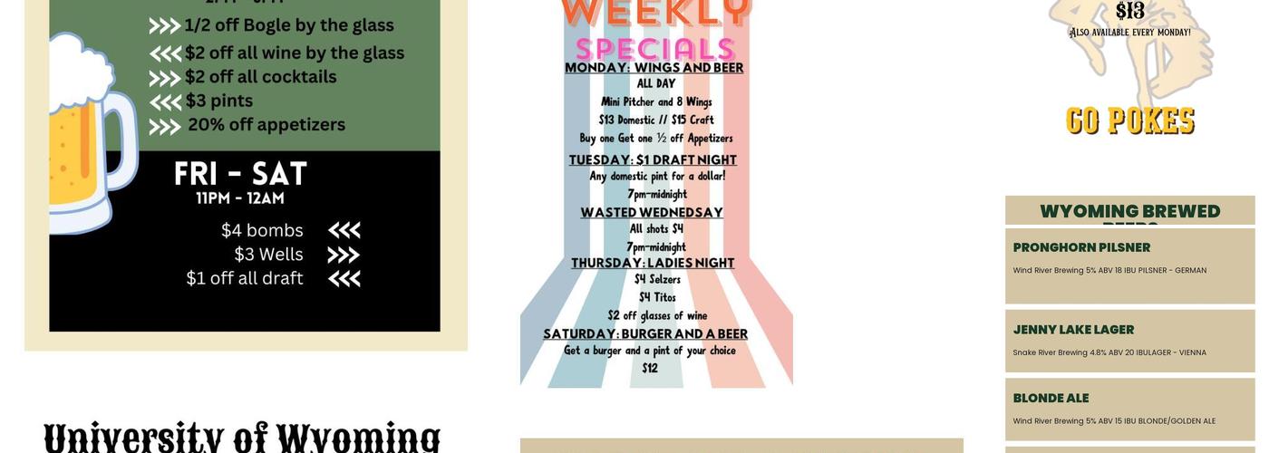 Bohemian Burrito Menu