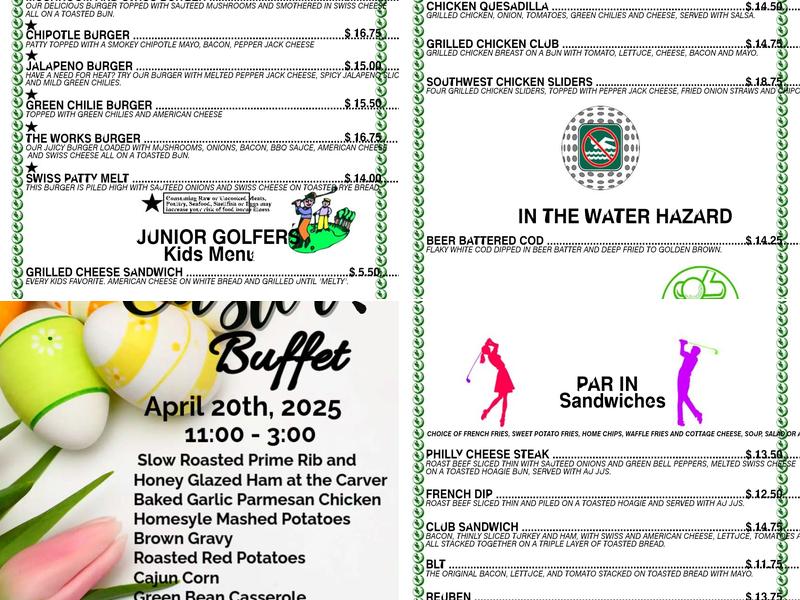 307 Bar and Grill Menu