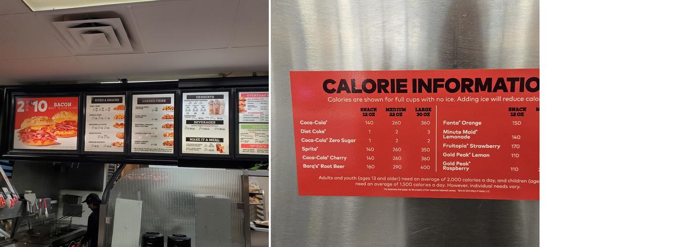 Arby's Menu