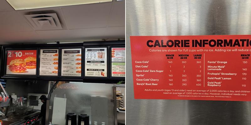 Arby's Menu