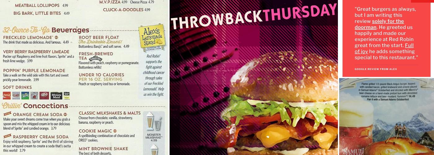 Red Robin Gourmet Burgers and Brews Menu