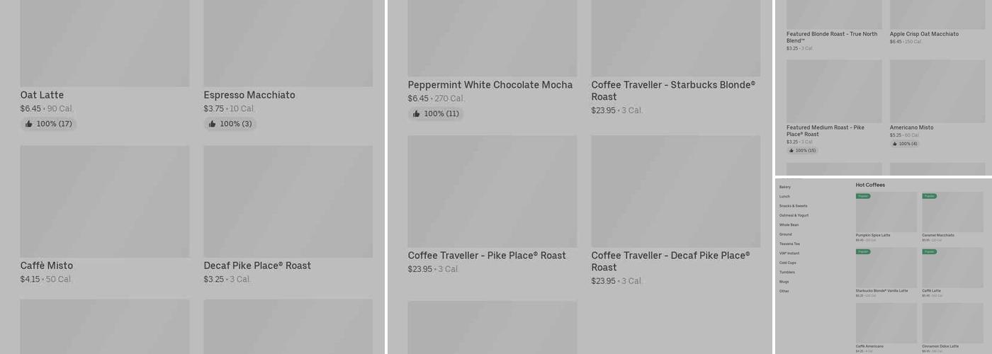 Starbucks Menu