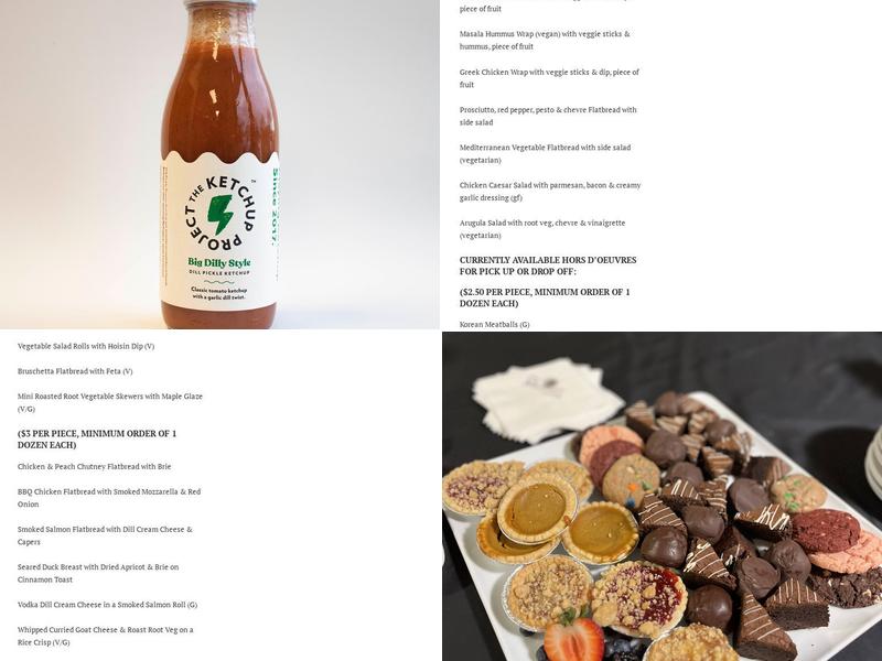 Little Mushroom Catering Menu