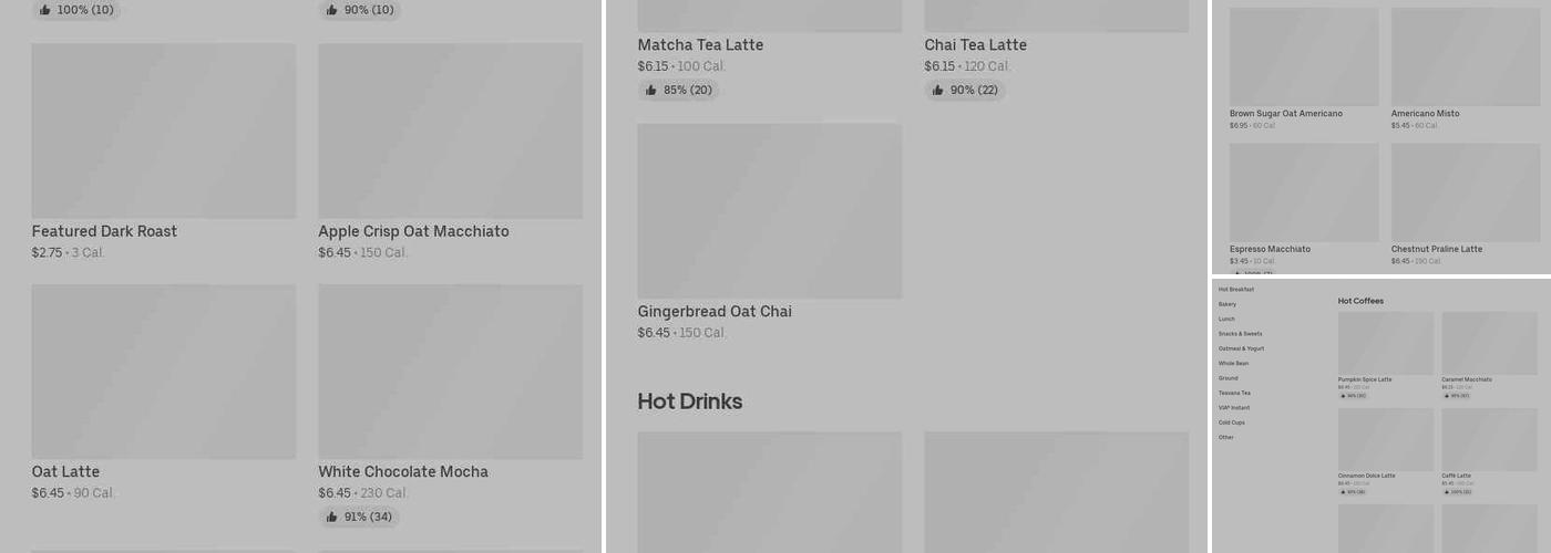 Starbucks Menu