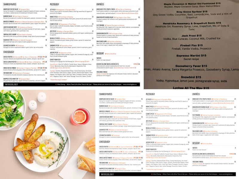 Wineology Menu