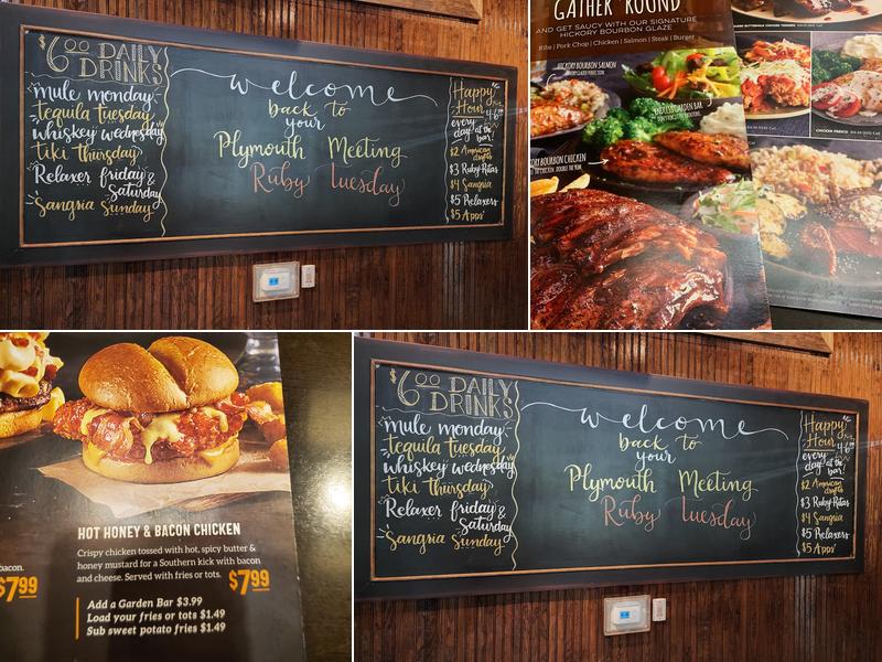 Ruby Tuesday Menu