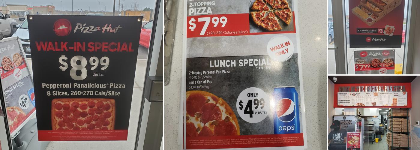 Pizza Hut Menu