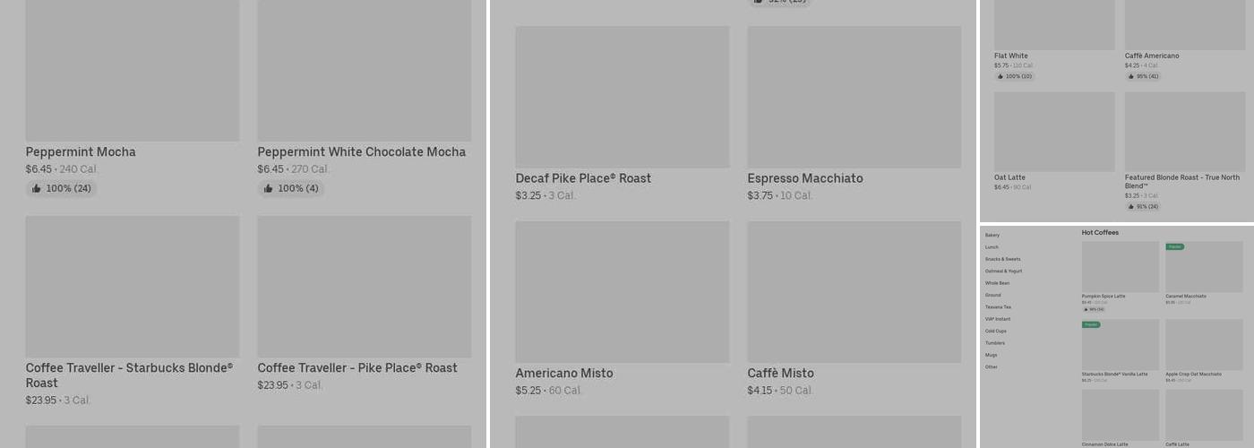 Starbucks Menu