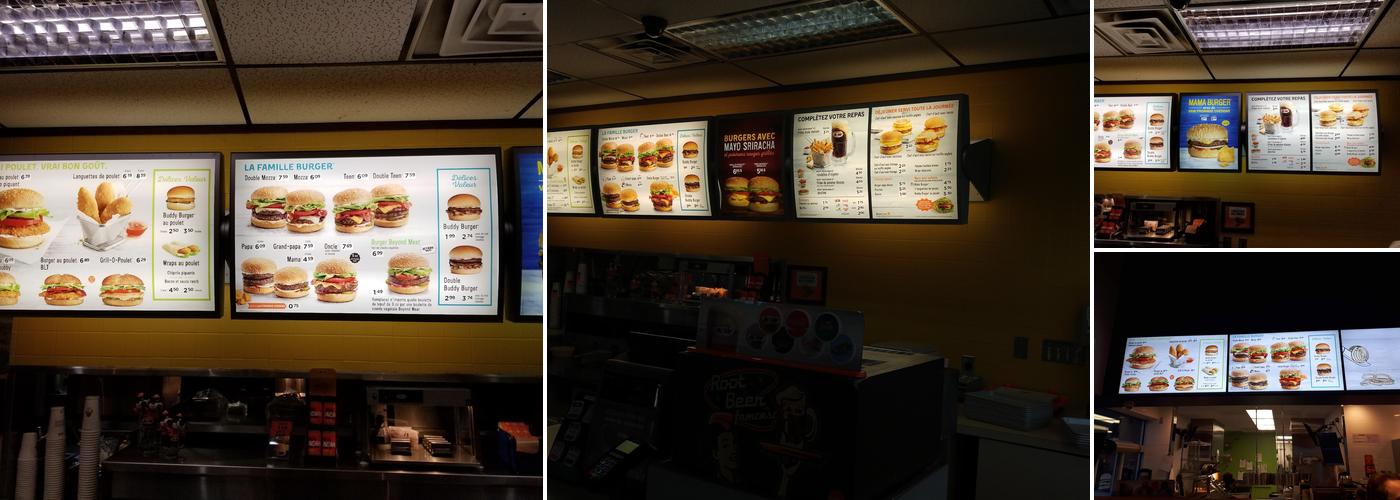 A&W Canada Menu