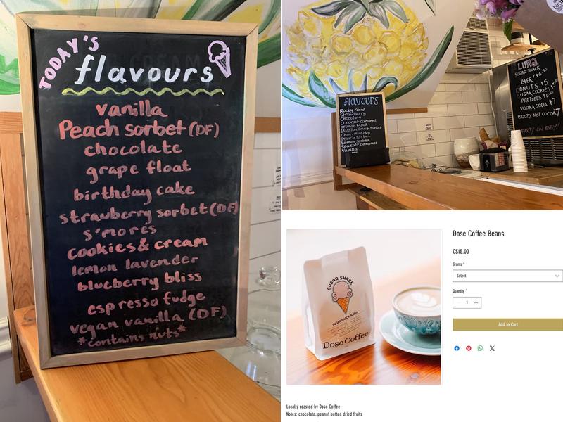 Sugar Shack Menu