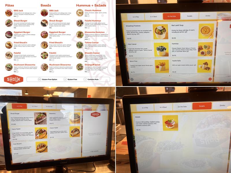 Shouk Menu
