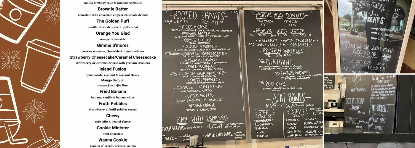 Rooted Lakeland Menu