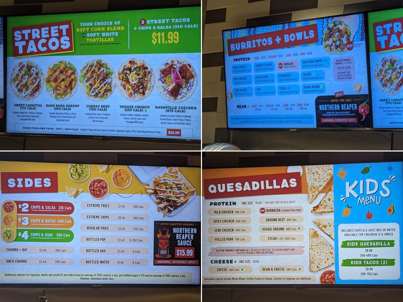 barBURRITO Menu