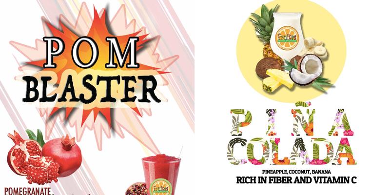 Fruitas Smoothies, Shakes, Juices, Bubble and Milk Teas Menu