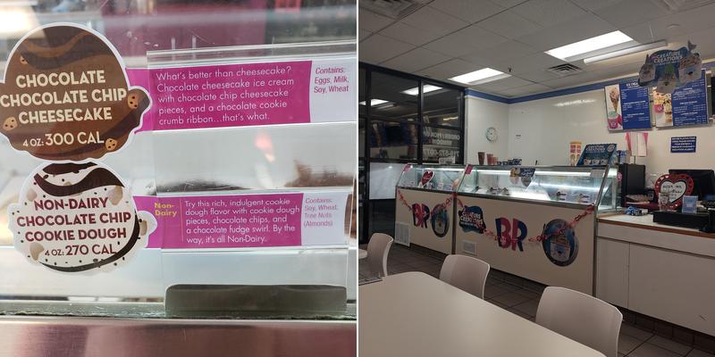 Baskin-Robbins Menu