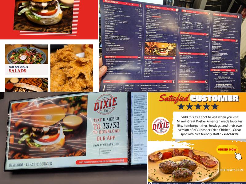 Dixie BBQ Kosher Restaurant Menu