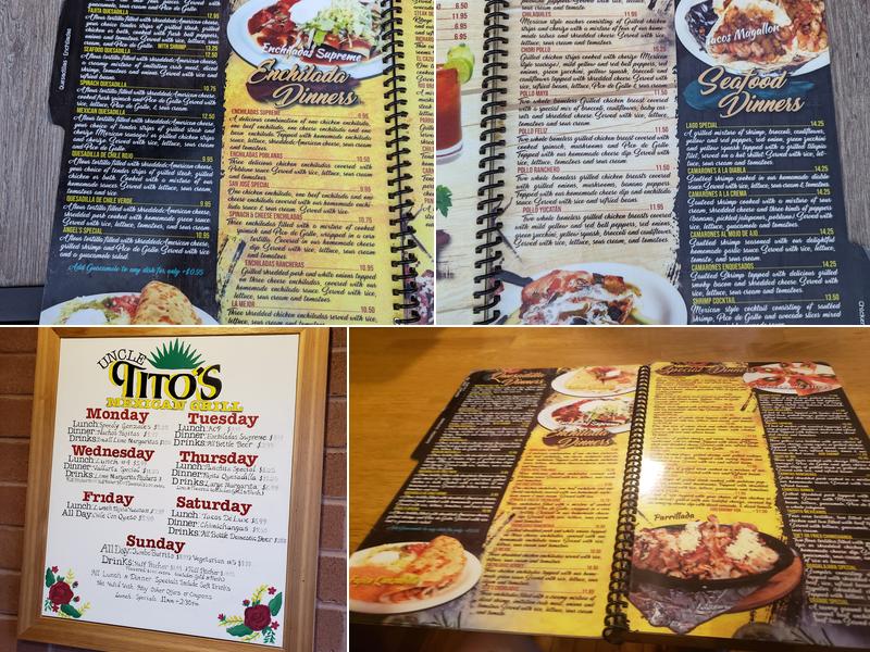 Uncle Tito’s Mexican Grill - Mogadore Menu