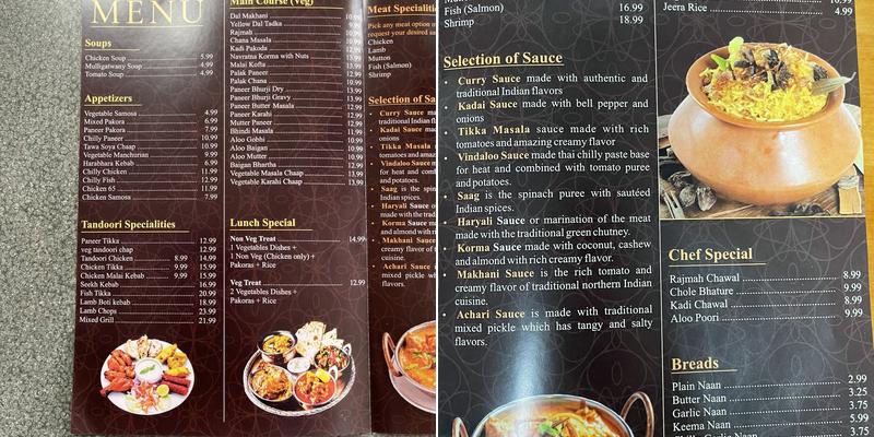 Singh's Kitchen Menu