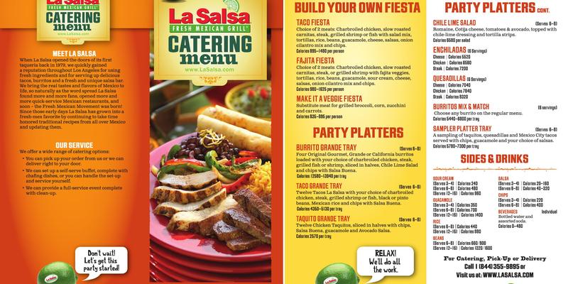 La Salsa Menu
