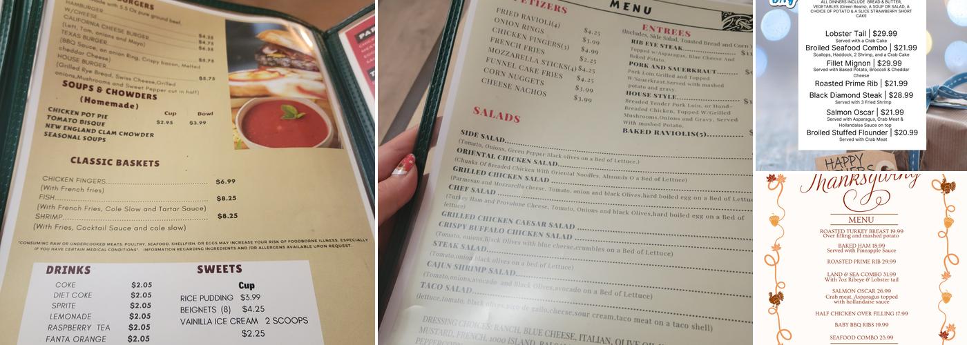 Chris & Eli Family Restaurant Menu