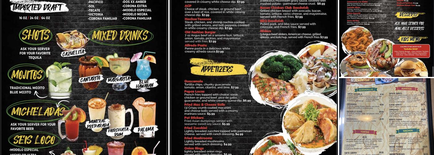 Tacorriendo Express Menu