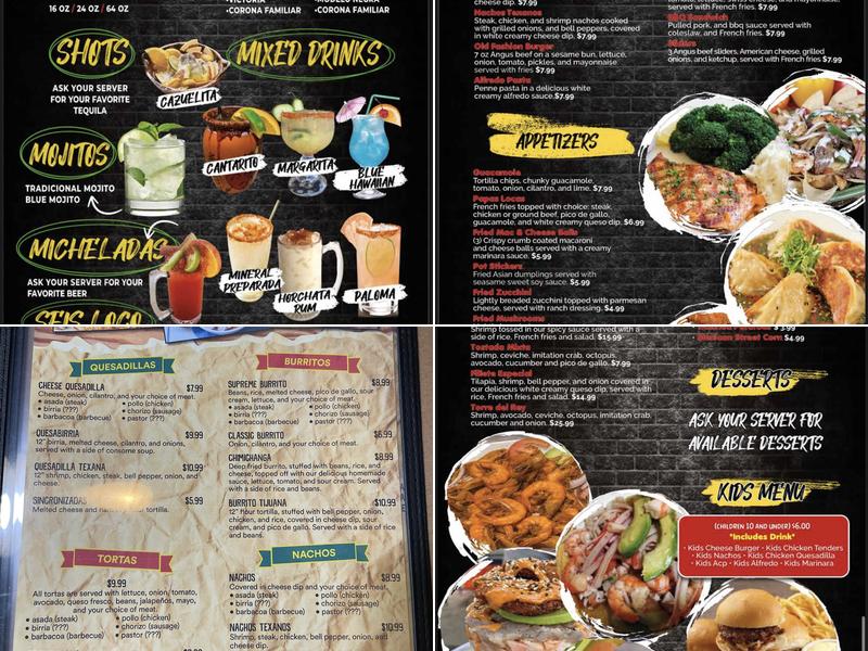 Tacorriendo Express Menu