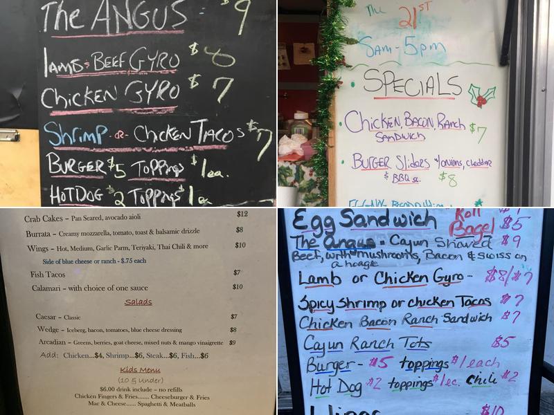 Angus 83 Menu