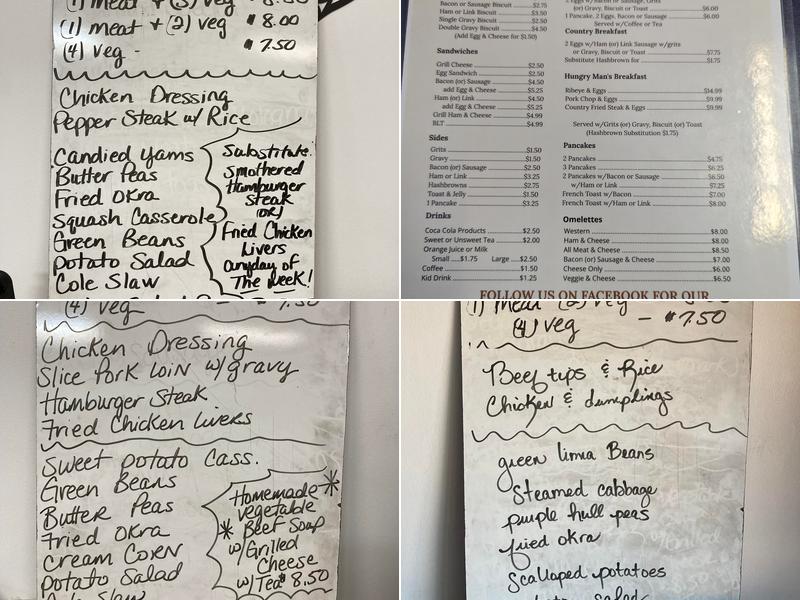 The Dinner Bell Menu