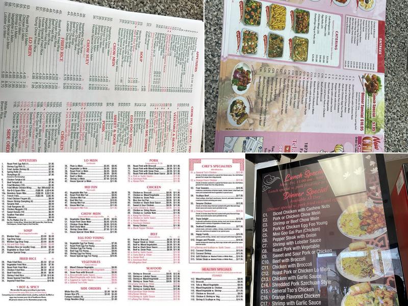 New China Wok Menu