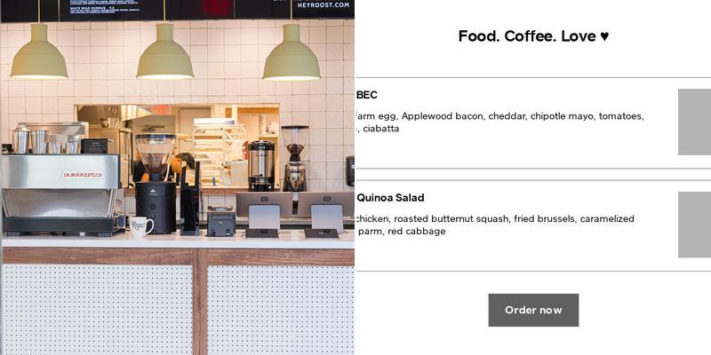 Roost Kitchen + Coffee Menu