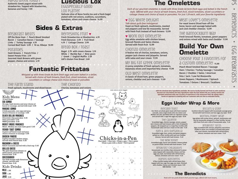 Eggspresso Glenview Menu