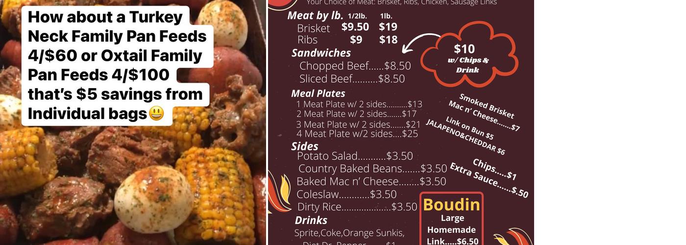 Mack Henry's Bbq & Boudin Menu