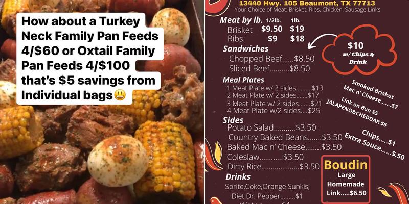 Mack Henry's Bbq & Boudin Menu