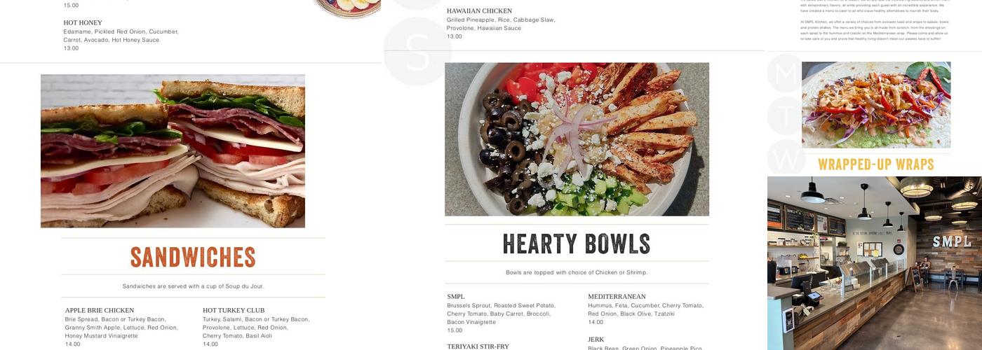 SMPL Kitchen | FW Menu