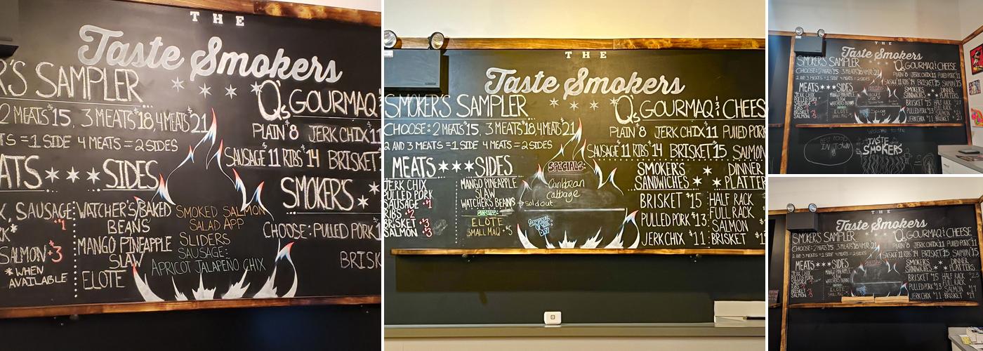The Taste Smokers Menu