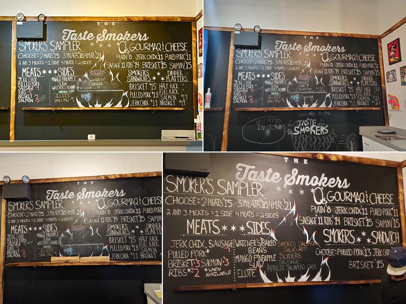 The Taste Smokers Menu