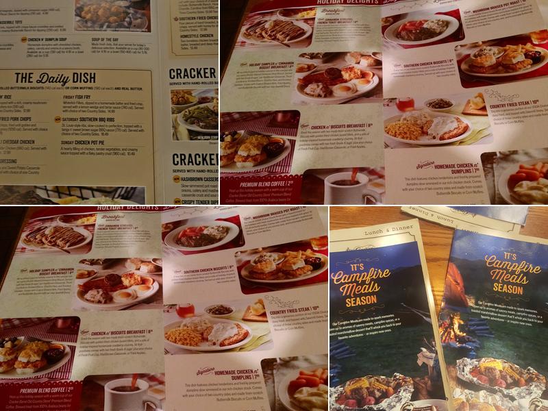 Cracker Barrel Old Country Store Menu