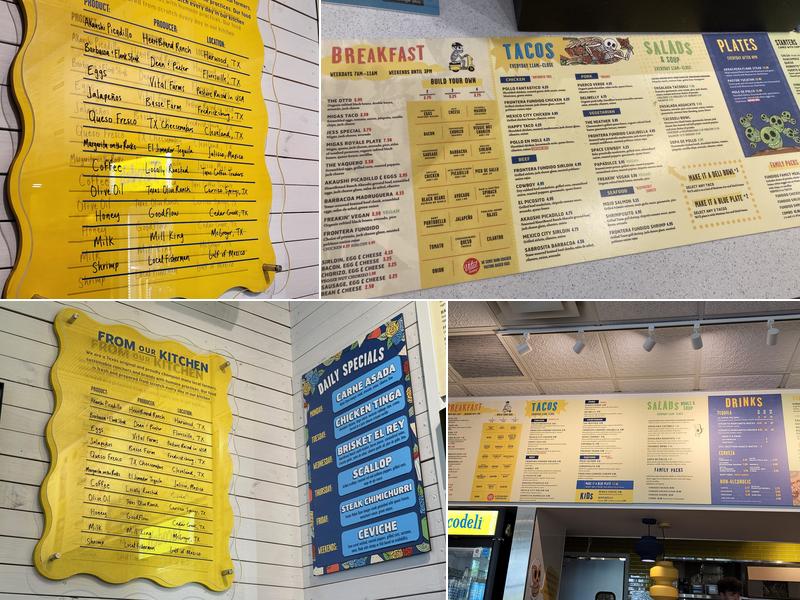 Tacodeli Menu