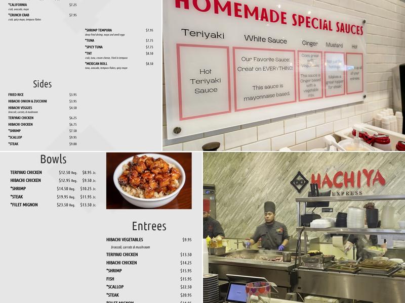 Hachiya Express Menu