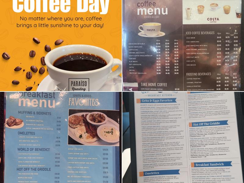 Grits and Eggs Breakfast Kitchen Menu