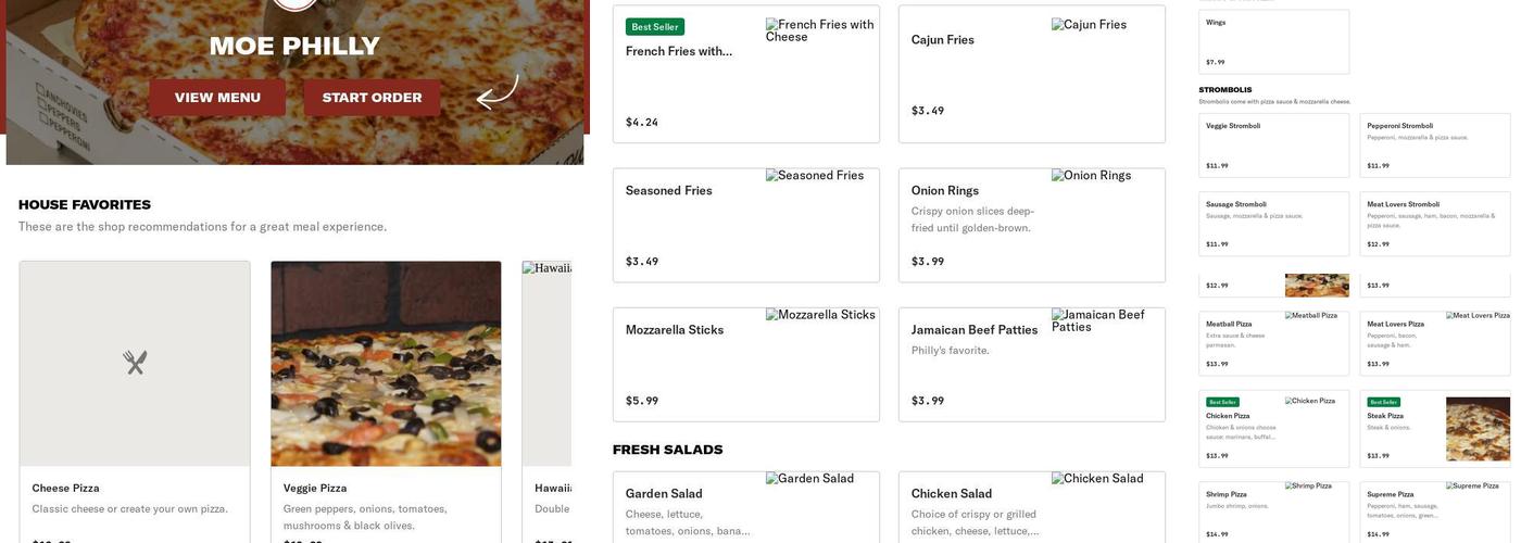 Philly Grill Menu